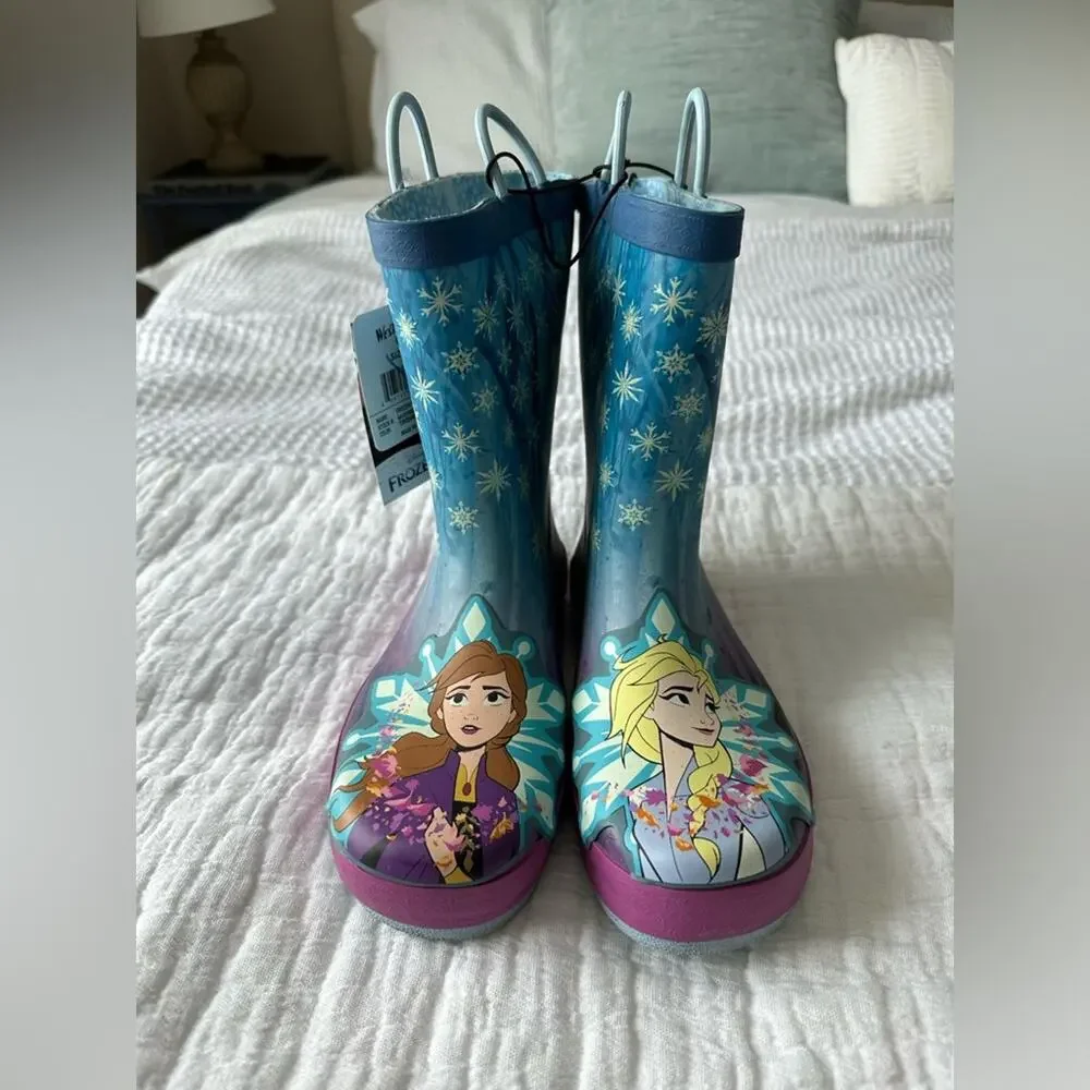 Western Chief Kids Frozen Fearless Rain Boot Size 4 Big Kid
